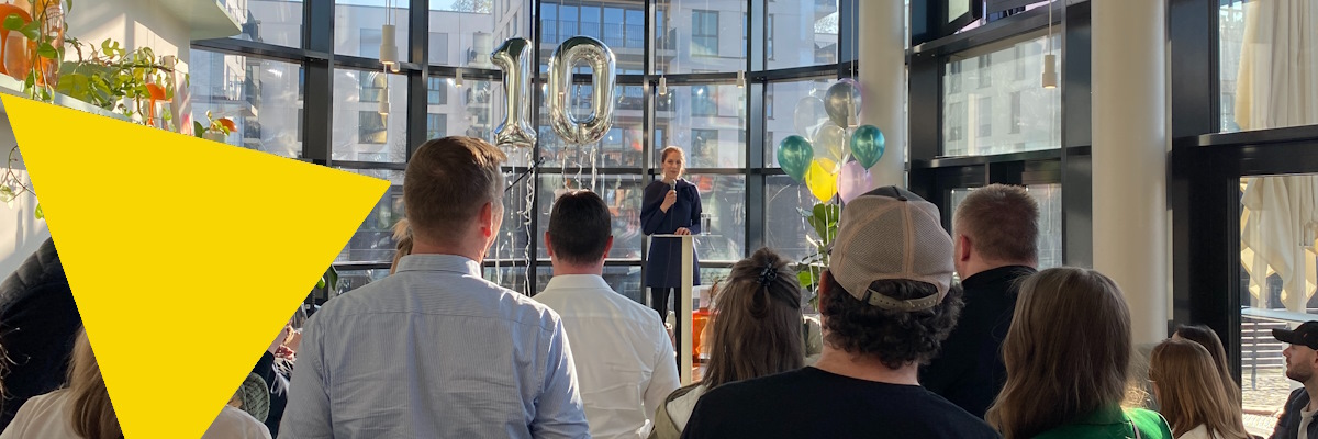 Die HitchOn-Jubiläumsfeier zum 10-Jährigen.